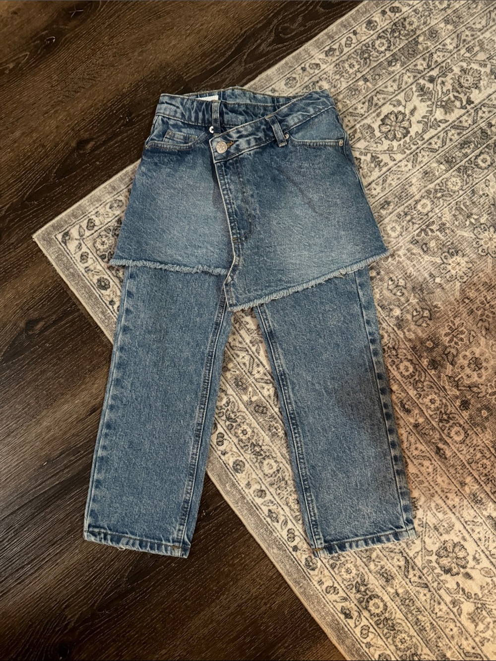 Zara Two-Layer Blue Denim Jeans